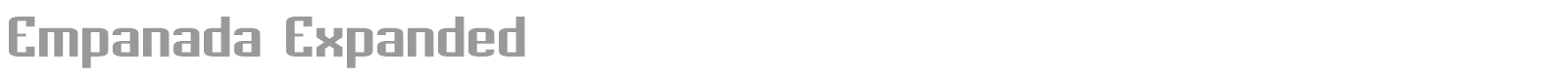 Empanada font preview